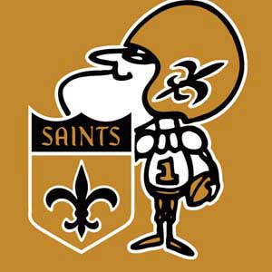 NFL New Orleans Saints Retro Logo Steam Deck Handheld Gaming Computer Skin